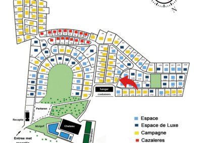Plattegrond Vakantiepark Chateau Cazaleres Zuiid Frankrijk