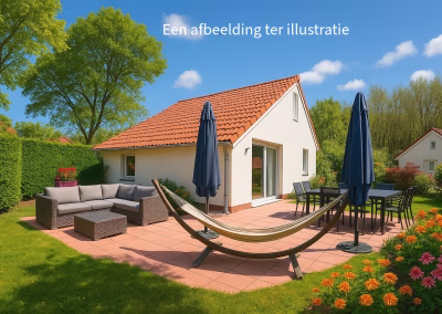 Foto impressie tuin met AI