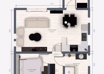 Roomplanner villa 65 impressie